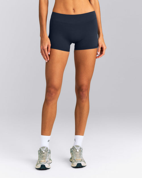 SoftMotion™ Mid Rise Micro Shorts 4" | True Blue