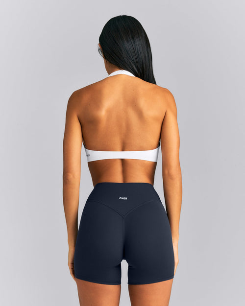 SoftMotion™ Minimal Halter Neck Bralette | White
