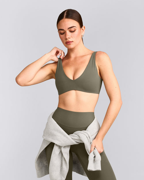 SoftMotion™ Scoop Back Bralette | Alpine Green
