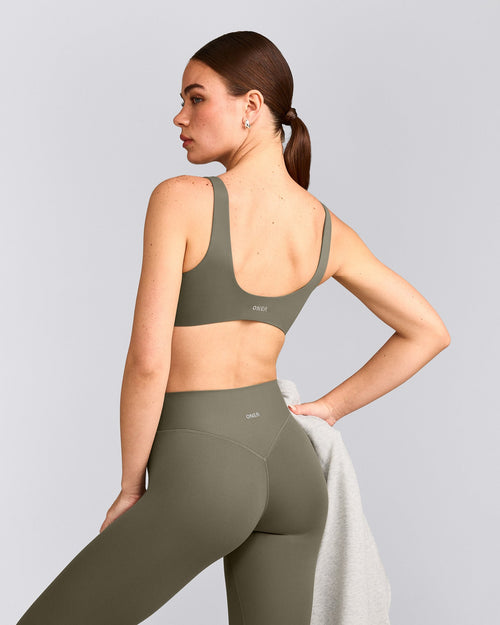 SoftMotion™ Scoop Back Bralette | Alpine Green