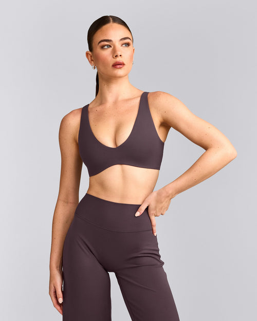 SoftMotion™ Scoop Back Bralette | Dark Umber Brown