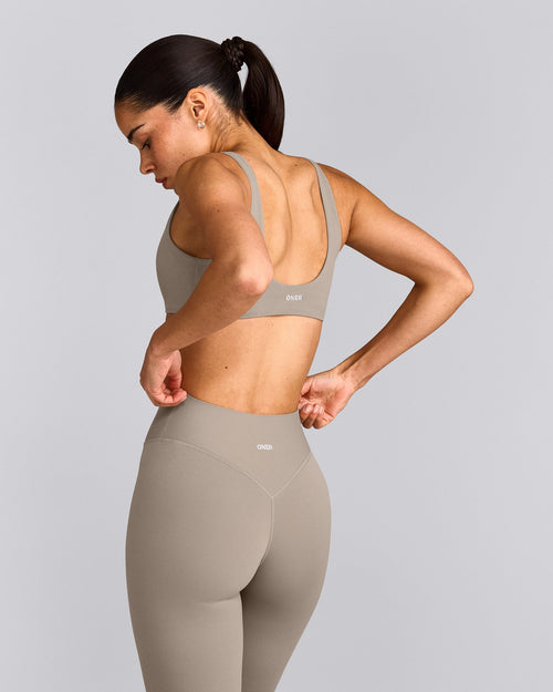 SoftMotion™ Scoop Back Bralette | Warm Sand