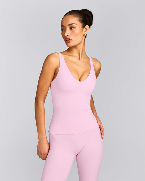 SoftMotion™ Scoop Neck Tank Top | Chalk Pink