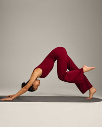 SoftMotion™ Scoop Neck Vest with Grey Logo | Ruby Red