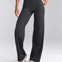 SoftMotion™ Straight Leg Pants with Gray Logo | Coal