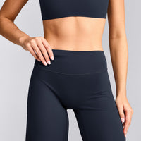 SoftMotion™ Straight Leg Pants with Gray Logo | True Blue