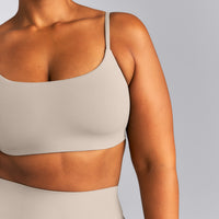 SoftMotion™ Strappy Sports Bra | Warm Sand