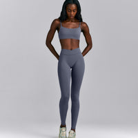 SoftMotion™ Wrap Leggings | Granite Blue