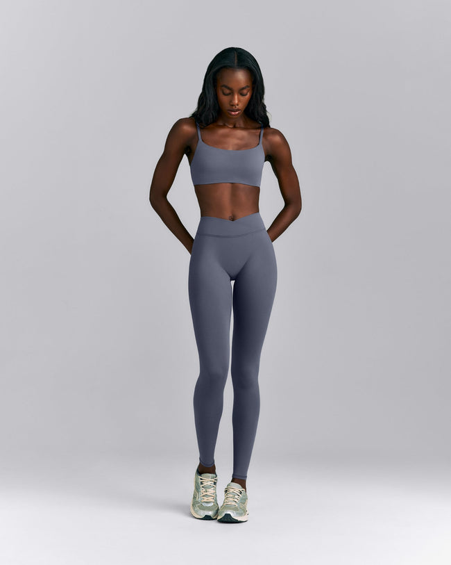 SoftMotion™ Wrap Leggings | Granite Blue