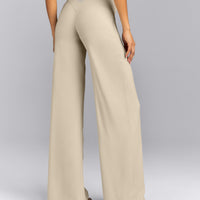 SoftMotion™ Wrap Straight Leg Pants | Oatmeal