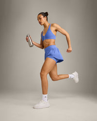 UnifiedMove™ Double Layer Shorts 5" with Reflective Logo | Glaucous Blue
