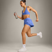 UnifiedMove™ Double Layer Shorts 5" with Reflective Logo | Glaucous Blue