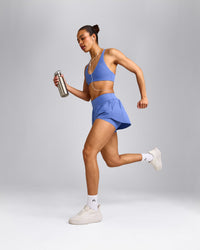 UnifiedMove™ Double Layer Shorts 5" with Reflective Logo | Glaucous Blue