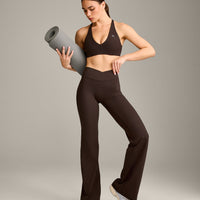 UnifiedMove™ Wrap Flared Bottoms with Reflective Logo | 70% Cocoa