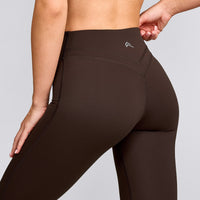UnifiedMove™ Wrap Flared Pants with Reflective Logo | 70% Cocoa