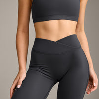 UnifiedMove Wrap Flared Bottoms with Reflective Logo | Coal