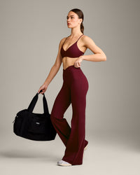 UnifiedMove™ Wrap Flared Bottoms with Reflective Logo | Rosewood
