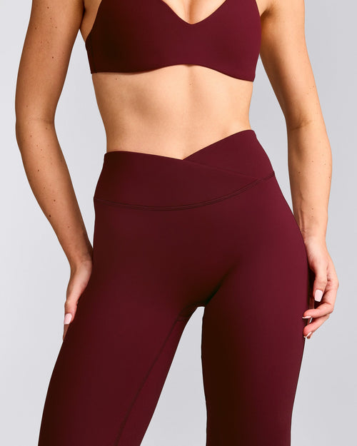 UnifiedMove™ Wrap Flared Pants | Rosewood
