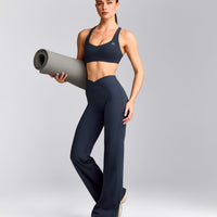 UnifiedMove™ Wrap Flared Pants | True Blue