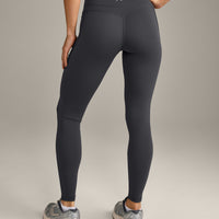 UnifiedMove™ High Waisted Pocket Leggings with Reflective Logo | Coal