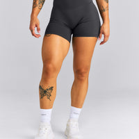 UnifiedMove™ High Waist Shorts 6" New Branding | Coal