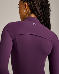 UnifiedMove Pocket Jacket with Reflective Logo | Blackberry Purple