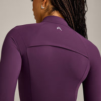 UnifiedMove Pocket Jacket with Reflective Logo | Blackberry Purple
