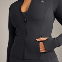 UnifiedMove Pocket Jacket with Reflective Logo | Coal