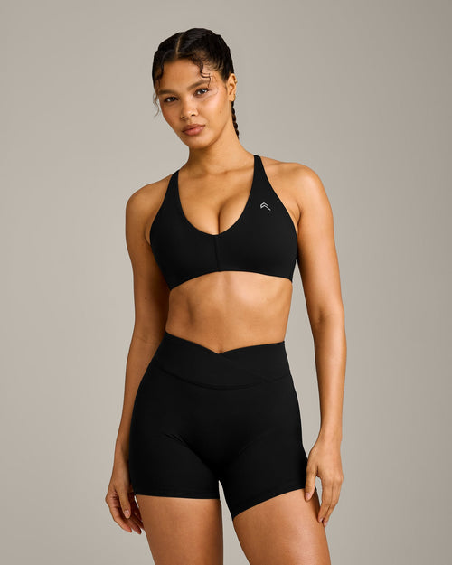 Oner Modal UnifiedMove Micro Bralette with Reflective Logo | Black