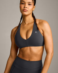 UnifiedMove™ Micro Bralette with Reflective Logo | Coal