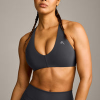 UnifiedMove™ Micro Bralette with Reflective Logo | Coal