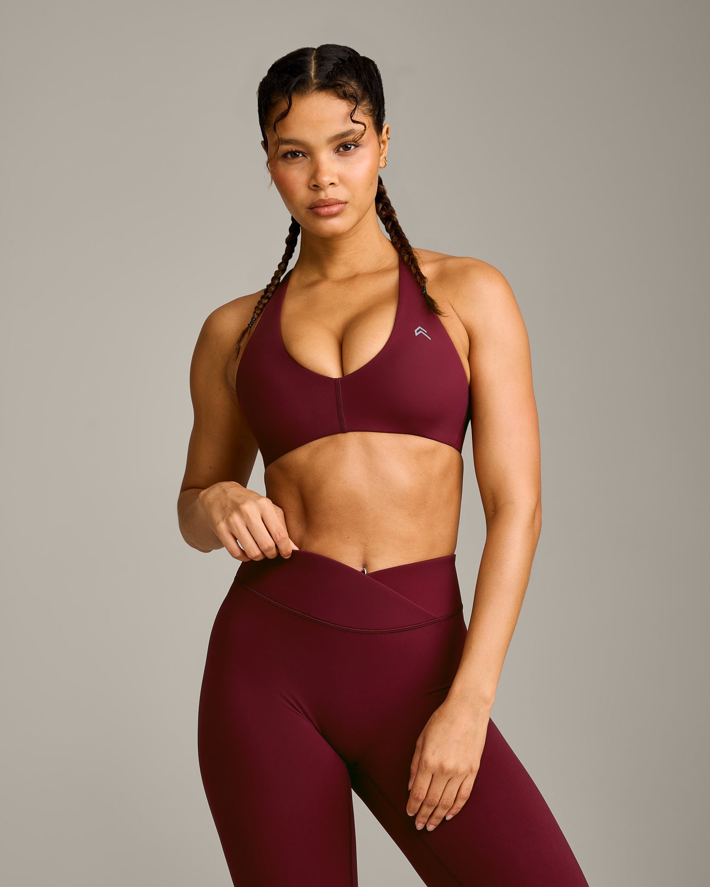 UnifiedMove™ Micro Bralette with Reflective Logo | Rosewood