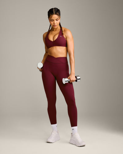 UnifiedMove™ Micro Bralette with Reflective Logo | Rosewood