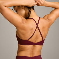 UnifiedMove™ Micro Bralette with Reflective Logo | Rosewood