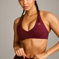 UnifiedMove™ Micro Bralette with Reflective Logo | Rosewood