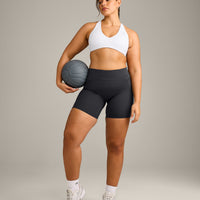 UnifiedMove Micro Bralette with Reflective Logo | White