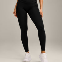 UnifiedMove™ High Waisted Pocket Leggings with Reflective Logo | Black