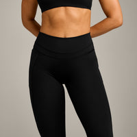 UnifiedMove™ High Waisted Pocket Leggings with Reflective Logo | Black