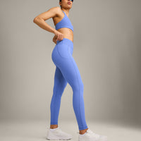 UnifiedMove™ Pocket Leggings with Bonding with Reflective Logo | Glaucous Blue