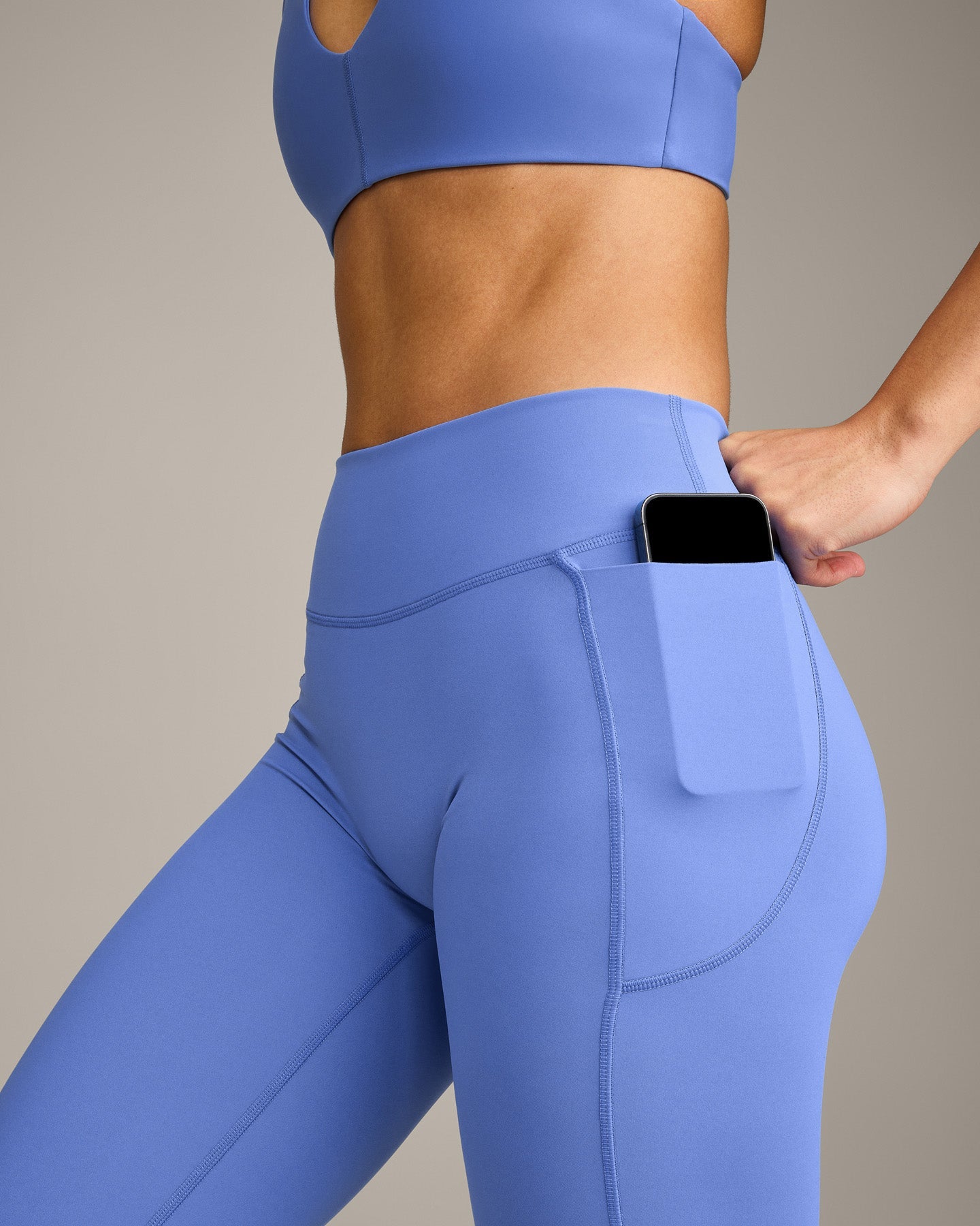 UnifiedMove™ Pocket Leggings with Bonding with Reflective Logo | Glaucous Blue