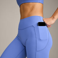 UnifiedMove™ Pocket Leggings with Bonding with Reflective Logo | Glaucous Blue