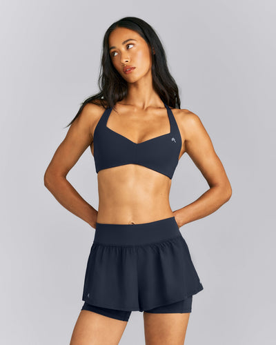 UnifiedMove™ T Back Minimal Bralette | True Blue
