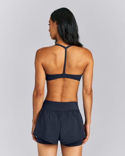 UnifiedMove™ T Back Minimal Bralette | True Blue