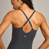 UnifiedMove™ V Neck Cross Back Vest with Reflective Logo | Coal
