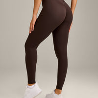 UnifiedMove™ Wrap Leggings with Reflective Logo | 70% Cocoa