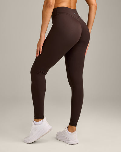 UnifiedMove™ Wrap Leggings with Reflective Logo | 70% Cocoa