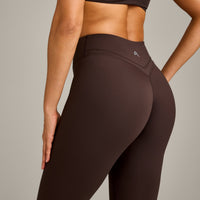 UnifiedMove™ Wrap Leggings with Reflective Logo | 70% Cocoa
