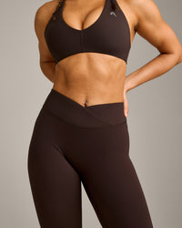 UnifiedMove™ Wrap Leggings with Reflective Logo | 70% Cocoa