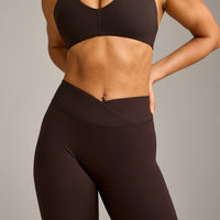 UnifiedMove™ Wrap Leggings with Reflective Logo | 70% Cocoa