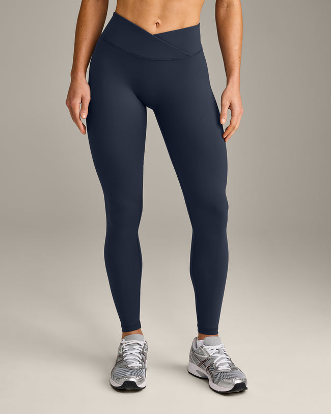 UnifiedMove™ Wrap Leggings with Reflective Logo | True Blue